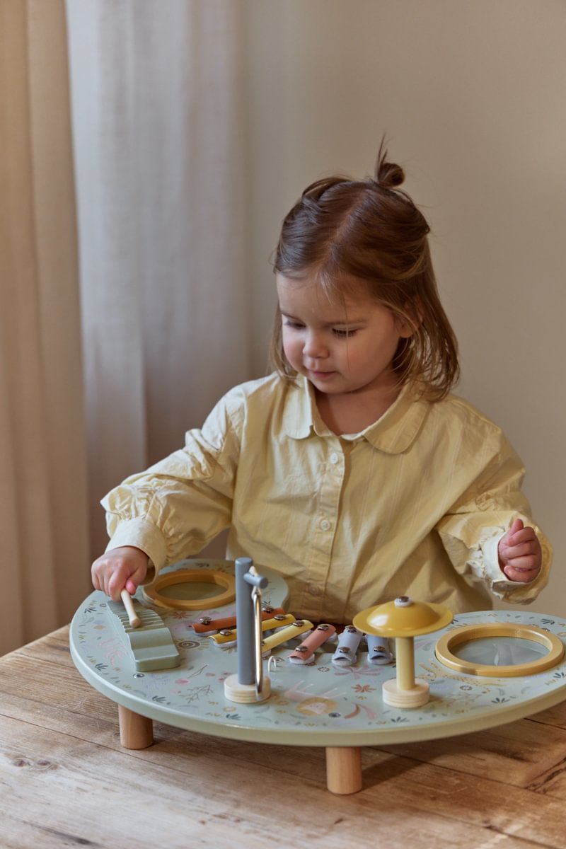 Mūzikas instrumentu aktivitāšu galds, Music Table Safari Friends, Little Dutch, LD7478