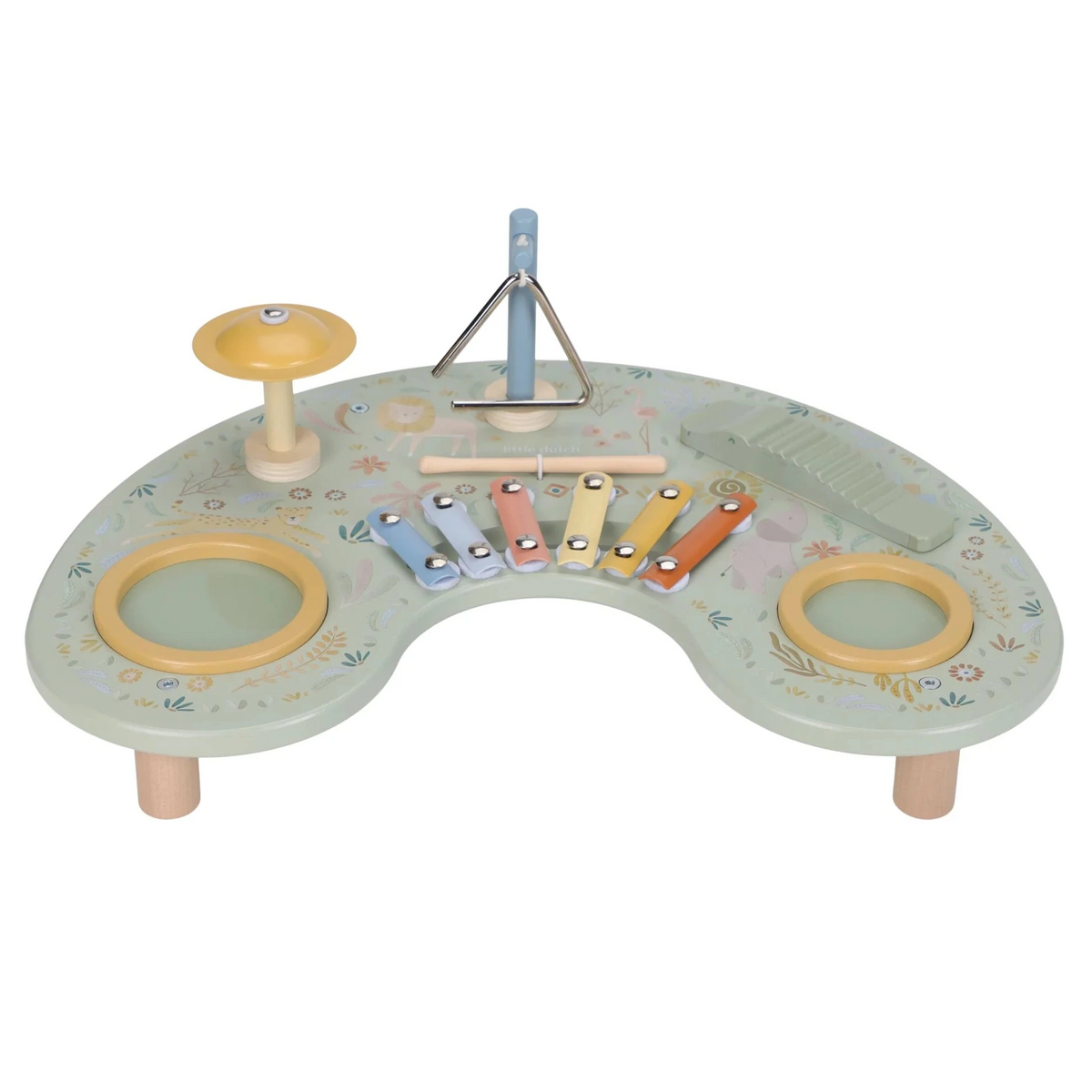 Mūzikas instrumentu aktivitāšu galds, Music Table Safari Friends, Little Dutch, LD7478