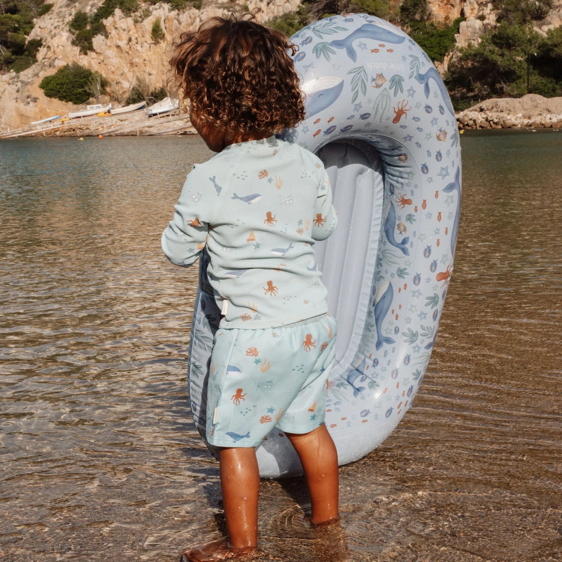 Piepūšamā laiva Ocean World Blue, Inflatable Boat, Little Dutch, LD2016380