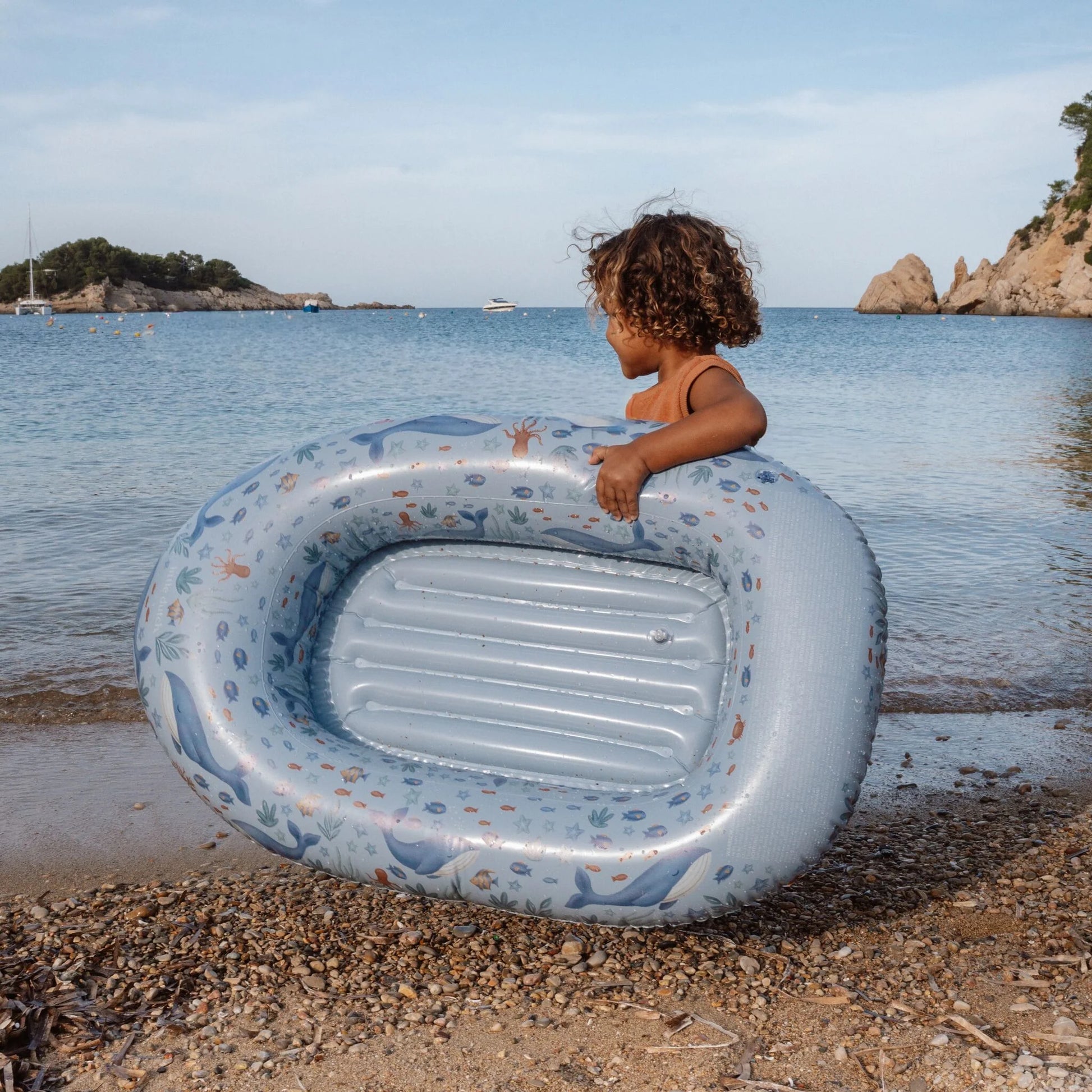 Piepūšamā laiva Ocean World Blue, Inflatable Boat, Little Dutch, LD2016380