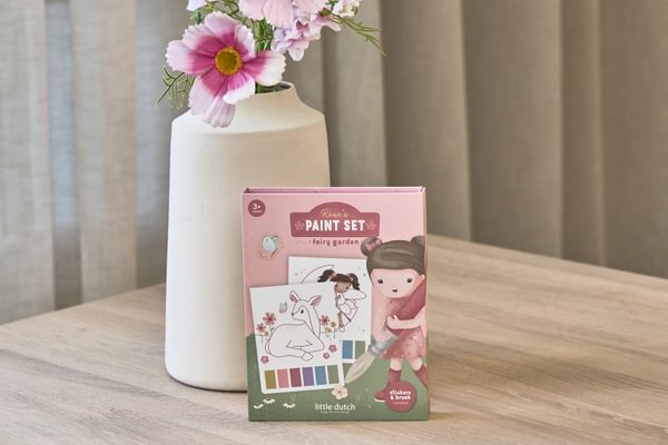 Ūdens krāsu radošais komplekts Rosa & Fairy, Water Paint Set, Little Dutch, LD126890