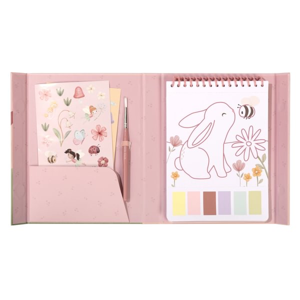 Ūdens krāsu radošais komplekts Rosa & Fairy, Water Paint Set, Little Dutch, LD126890