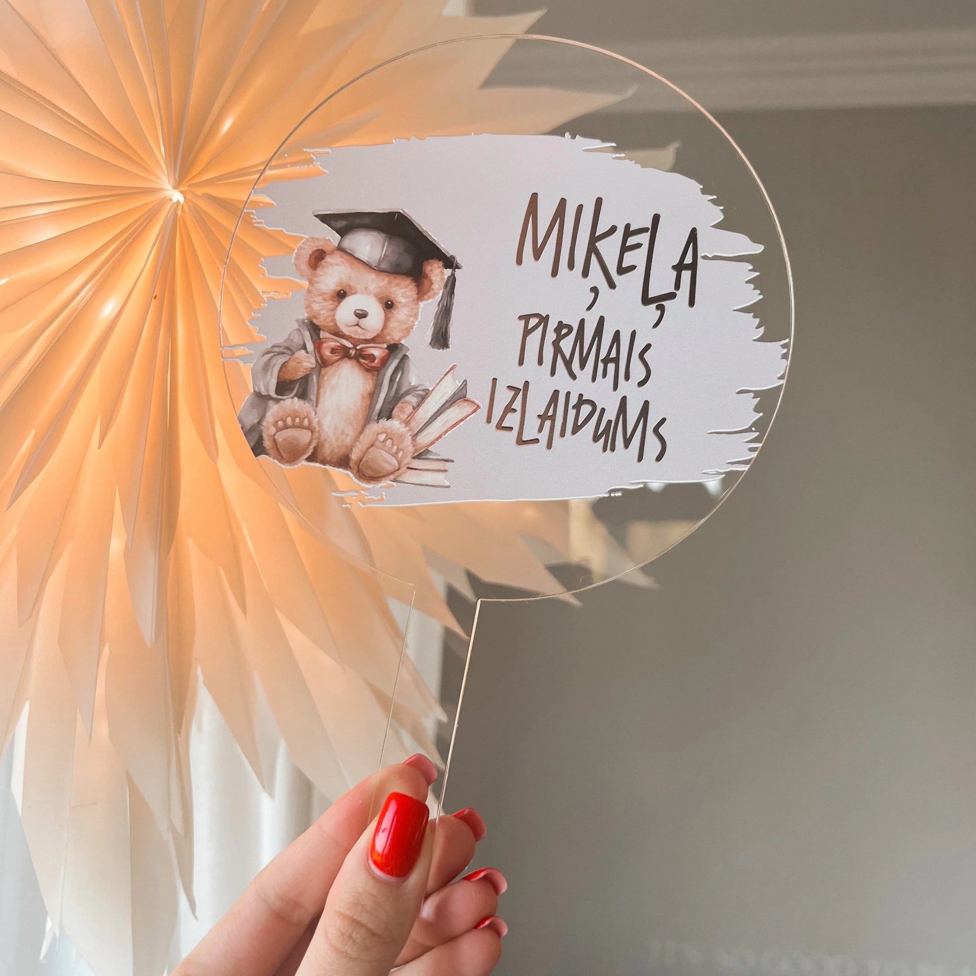 Bērnu dārza izlaidums - puisītim - personalizēts kūkas dekors - toperis, Veco Dēļu Dekors