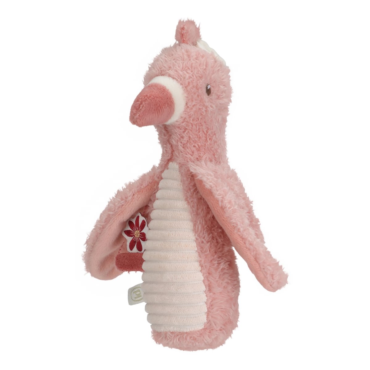 Pīkstošs grabulis Squeeze Rattle Flamingo Safari Friends, LD8301