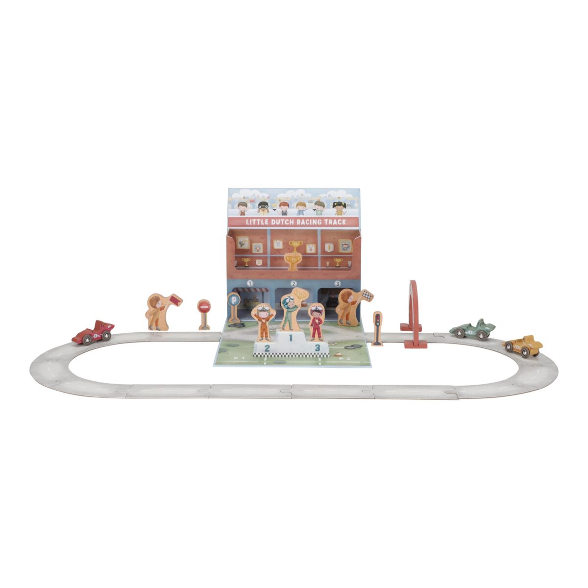 Rotaļu čemodāns ar auto sacīkšu trasi, Play Case with Racetrack, Little Dutch, ld2524