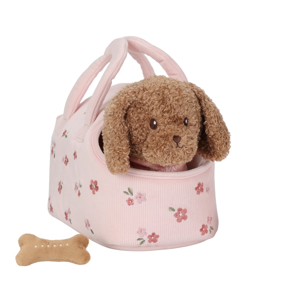 Mīļmantiņa Sunītis ar somu, Cuddly Dog Jackie in Bag, Little Dutch