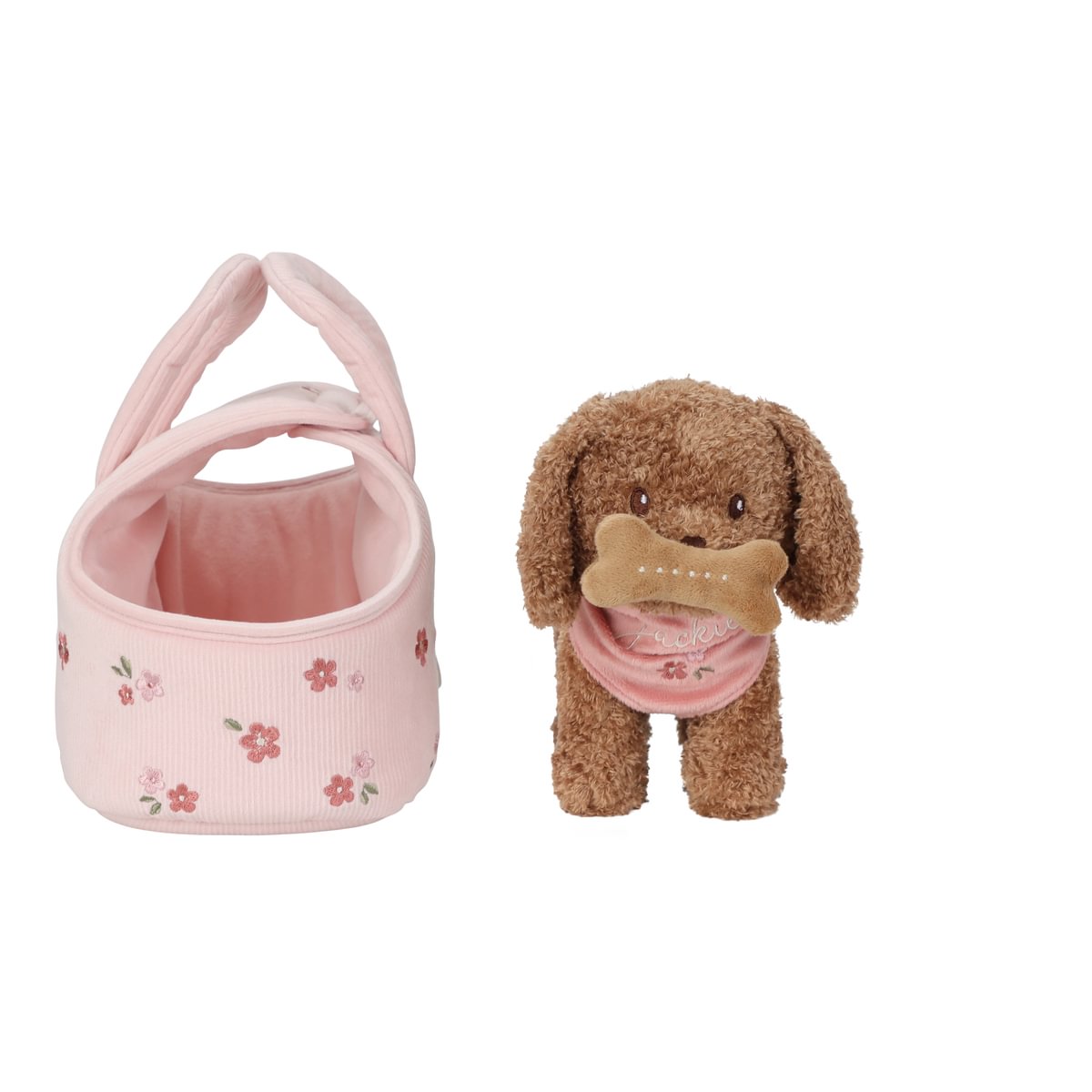 Mīļmantiņa Sunītis ar somu, Cuddly Dog Jackie in Bag, Little Dutch