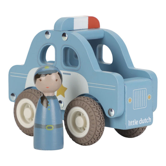 Koka policijas auto, Wooden Police Car, Little Dutch