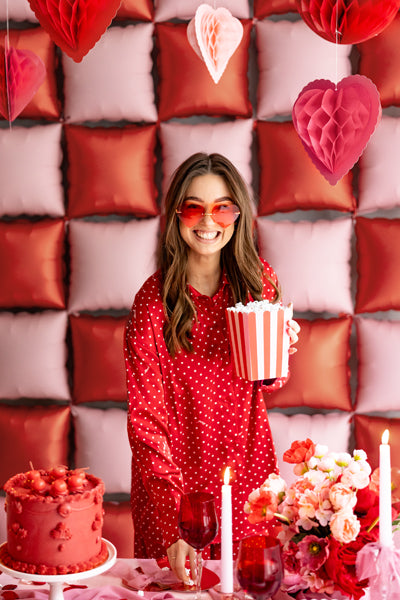 Popkorna kastīte, Popcorn Box, rozā, 15.5cm, 6 gab., POP16