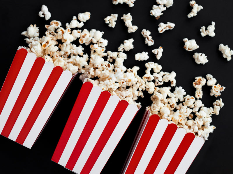 Popkorna kastīte, Popcorn Box, sarkana, 12.5cm, 6 gab., POP12-007