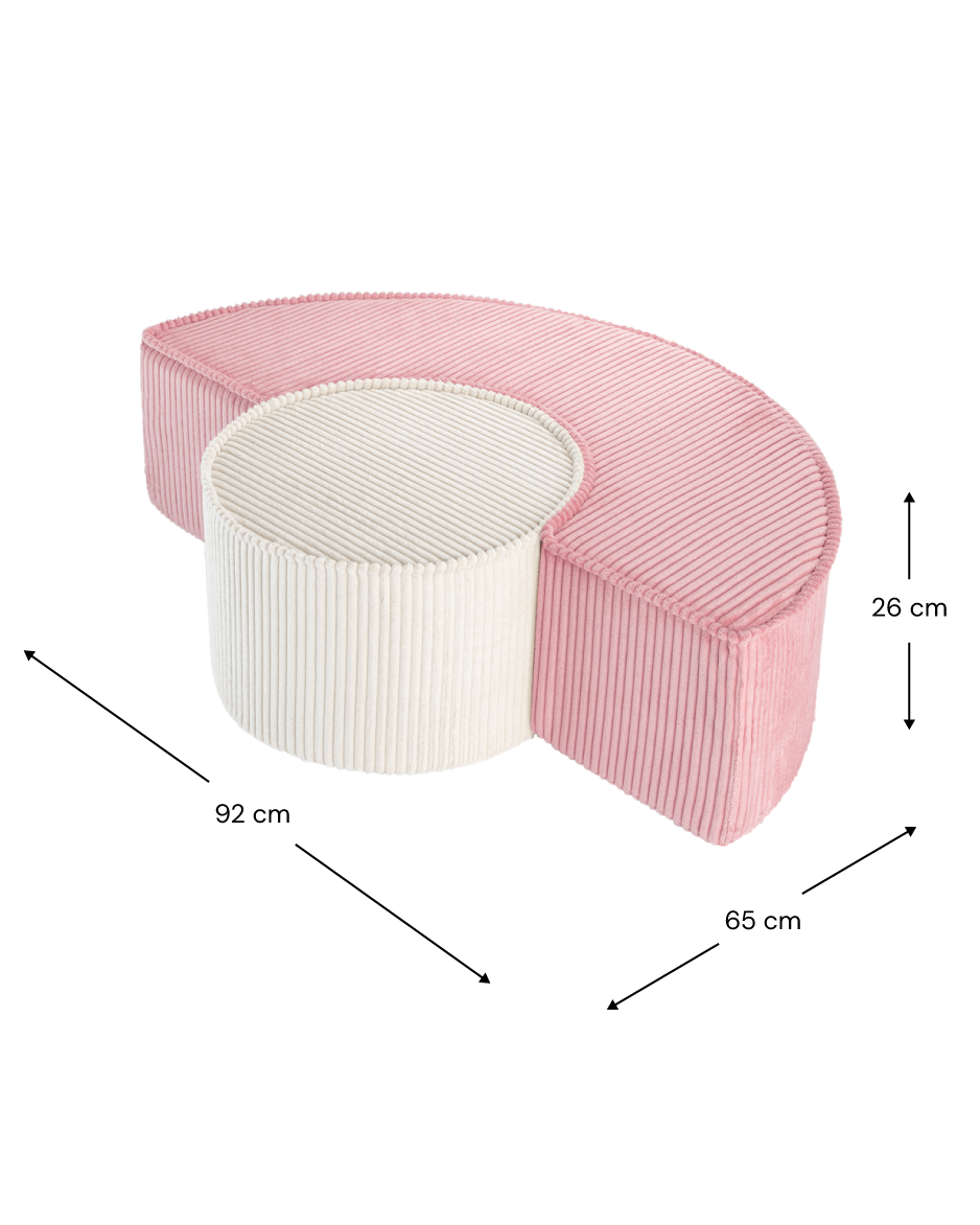 Pufs Pink Mousse Pouffe Set, Wigiwama