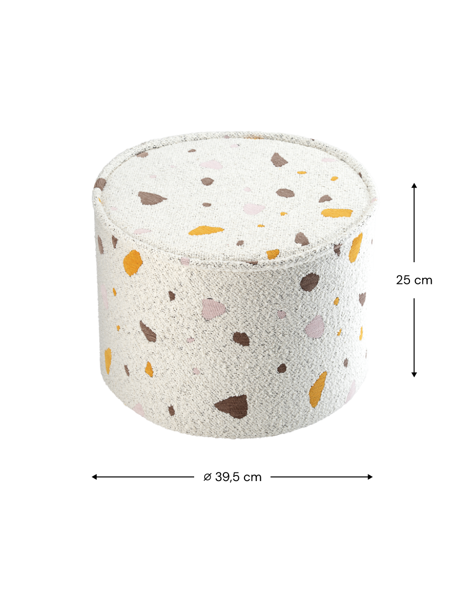 Pouff Terrazzo Marble Puffe, Wigiwama 