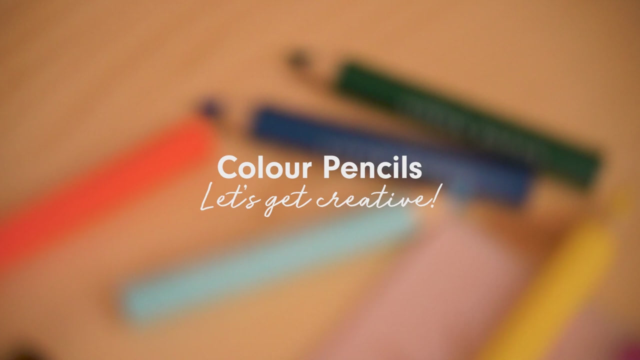Video - Krāsainie zīmuļi + asināmais, Coloured Pencils + Sharpener, Little Dutch, LD120501