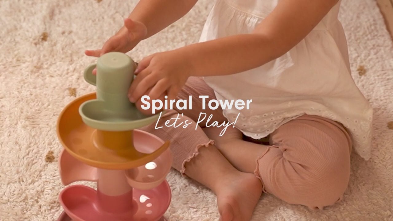 Video - Bumbiņu ripināšanas tornis rozā, Spiral Tower Pink, Little Dutch., LD2007439