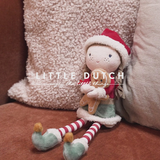 Video - Lelle Doll Christmas Rosa dāvanu kastē, Little Dutch, LD4538