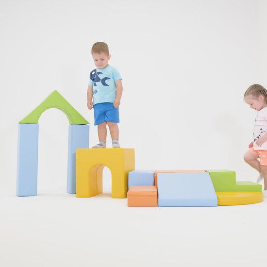 Video - Mīkstie kluči Creativity Multifunctional Foam Play, IGLU - Light Multi Color, gaiši krāsains, SET_21_2