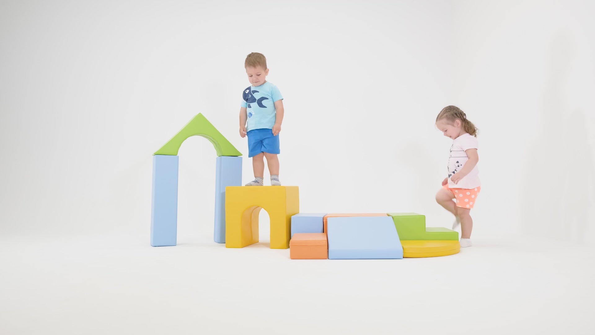 Video - Mīkstie kluči Creativity Multifunctional Foam Play, IGLU - Light Multi Color, gaiši krāsains, SET_21_2