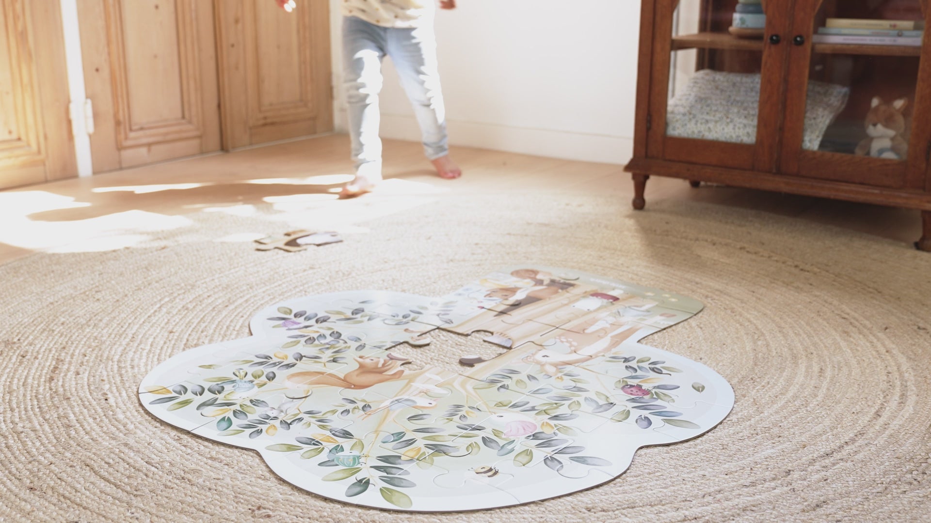Video - Lielizmēra grīdas puzle Forest Friends, Floor Puzzle XL, Little Dutch, LD7250
