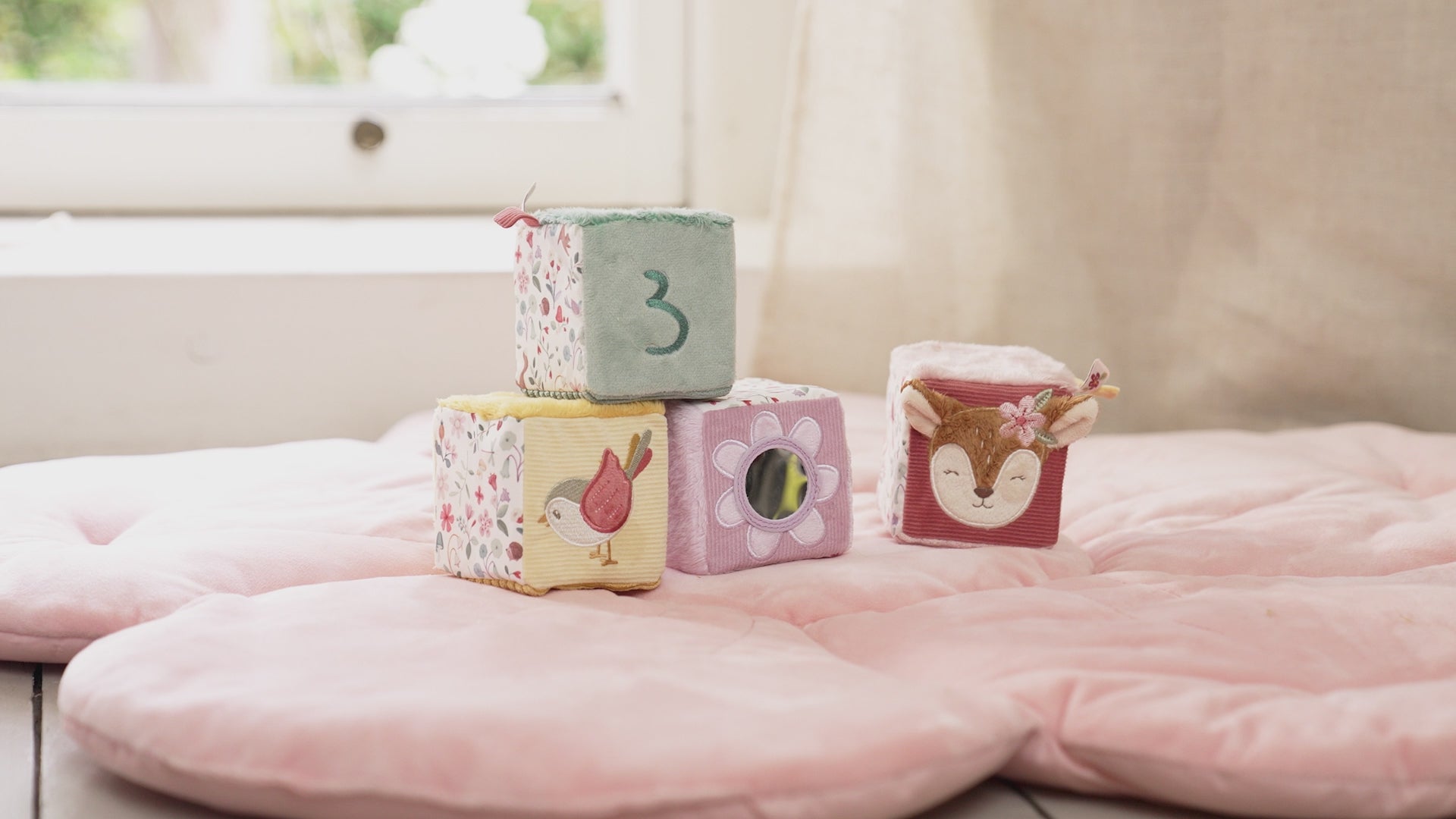 Mīkstie kubi Fairy Garden, Set of Soft Cubes, Little Dutch, LD9016