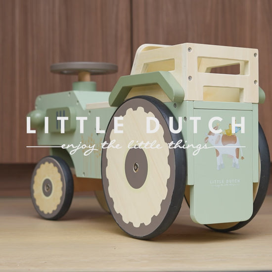 Video - Stumjamais traktors Little Farm, Walking Tractor, Little Dutch, LD7155