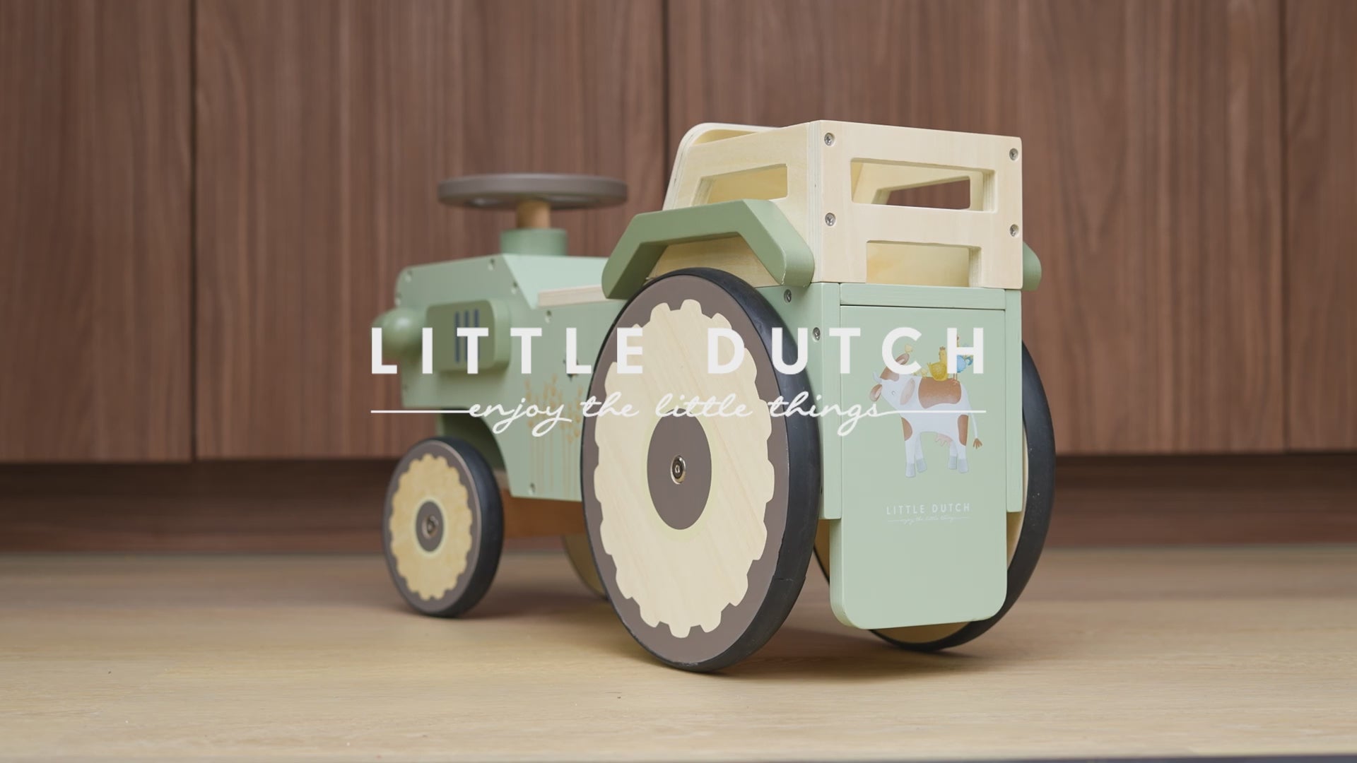 Video - Stumjamais traktors Little Farm, Walking Tractor, Little Dutch, LD7155