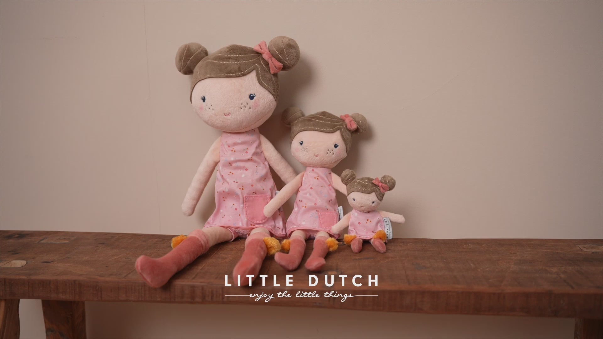 Lelle Doll Rosa dāvanu kastē 35cm, Little Dutch, LD4557 - video