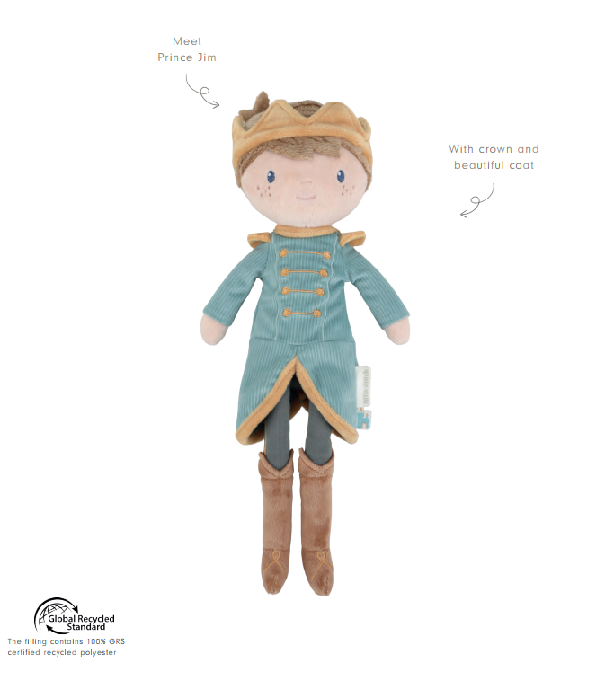 Princis Jim, Cuddle Doll Prince Jim 35cm, Little Dutch, LD4670