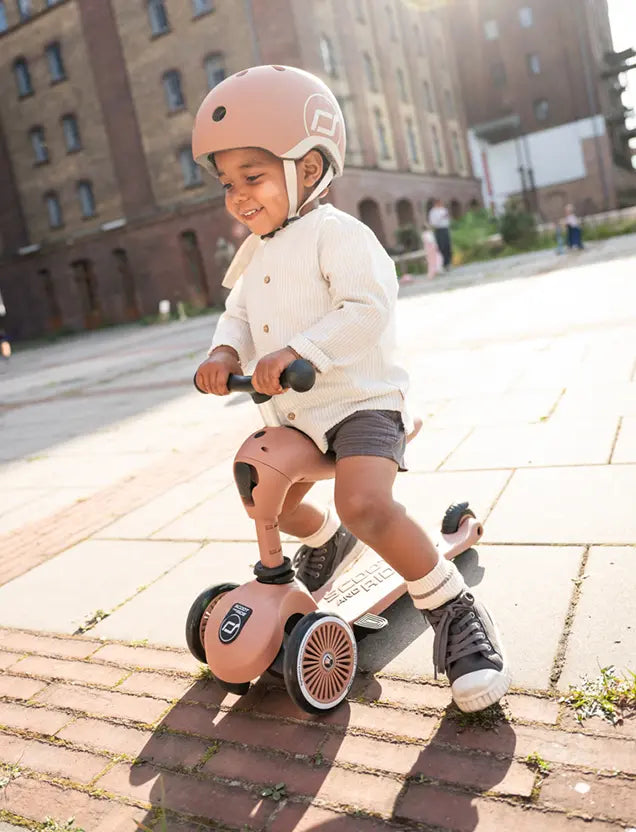 Transformējams skrejritenis Highway Kick 1, Push and Go, Wildberry Mocha, Scoot and Ride