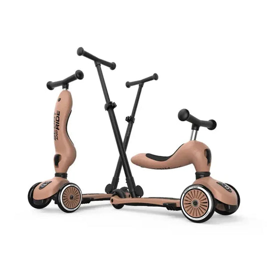 Transformējams skrejritenis Highway Kick 1, Push and Go, Wildberry Mocha, Scoot and Ride