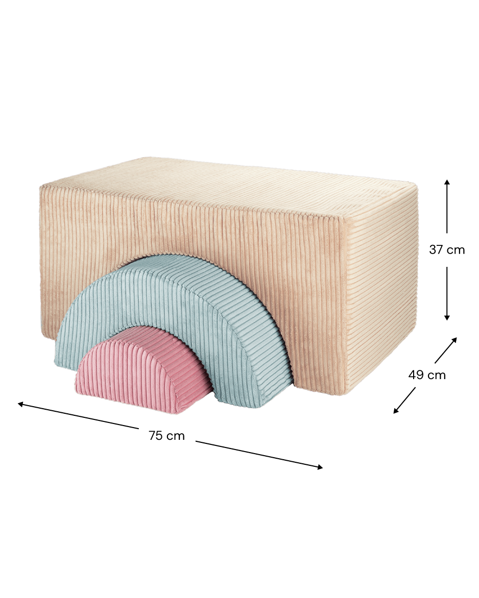 Minkšti žaidimų kaladėlės „Brown Sugar Rainbow Playset“, Wigiwama