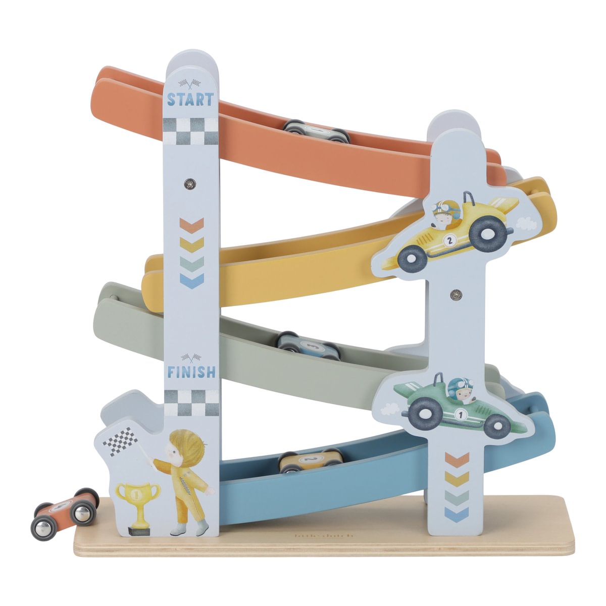 Koka mašīnu trase Cars, Ramp Racer, zila, Little Dutch, LD2549