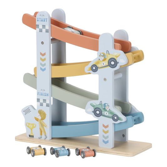 Koka mašīnu trase Cars, Ramp Racer, zila, Little Dutch, LD2549