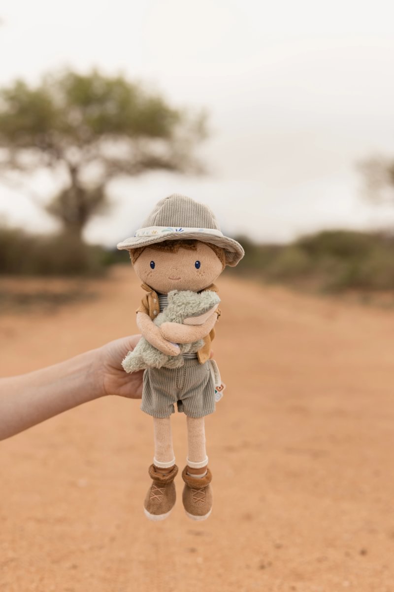 Lelle Jim, Cuddle Doll Ranger Jim 35cm, Safari Friends, Little Dutch, ld4686
