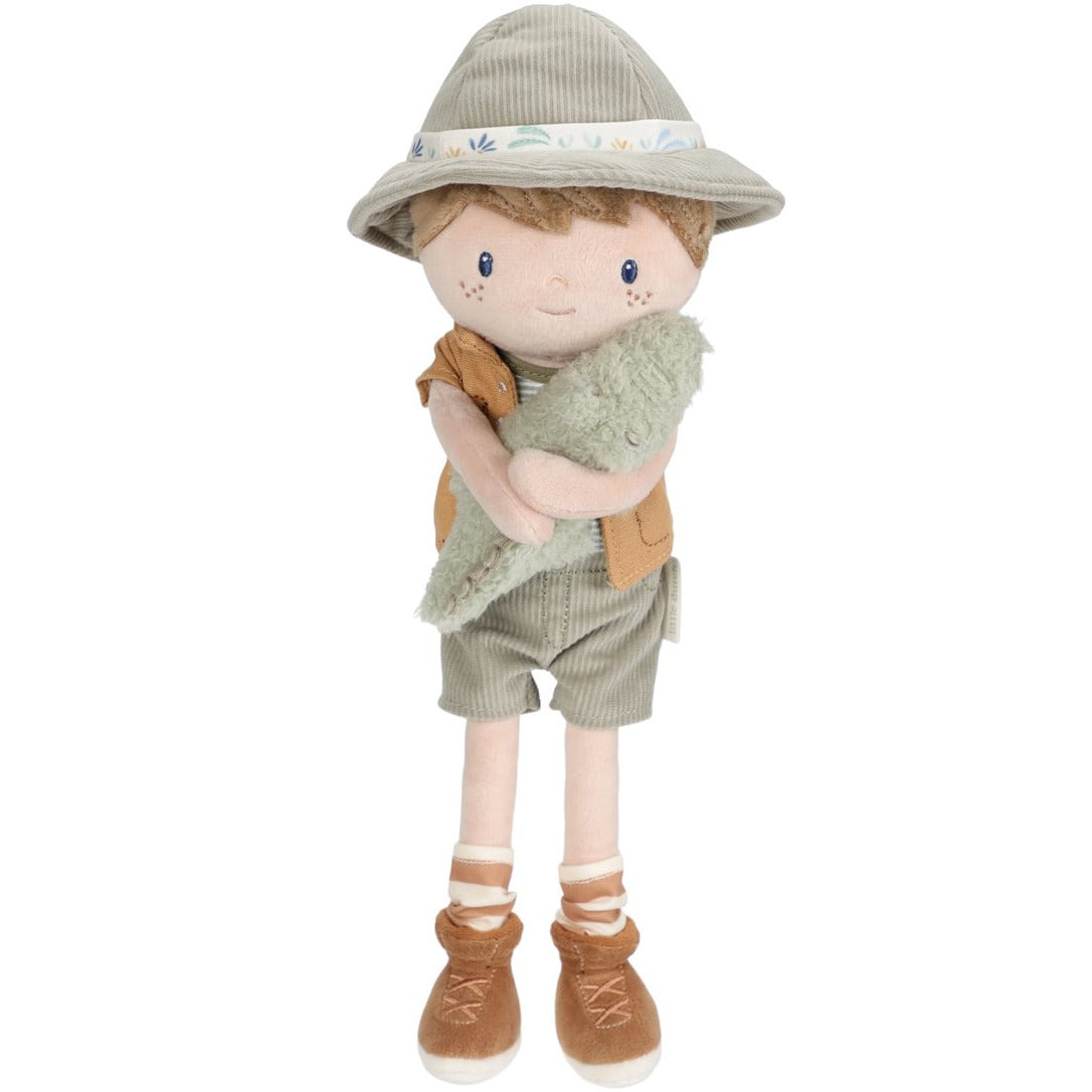 Lelle Jim, Cuddle Doll Ranger Jim 35cm, Safari Friends, Little Dutch, ld4686
