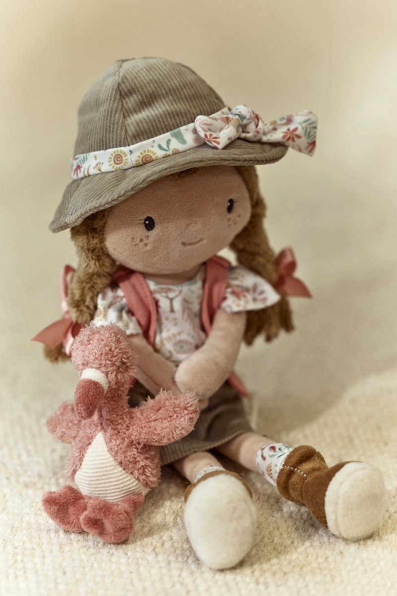 Lelle Rosa, Cuddle Doll Ranger Rosa 35cm Safari Friends, Little Dutch, ld4685