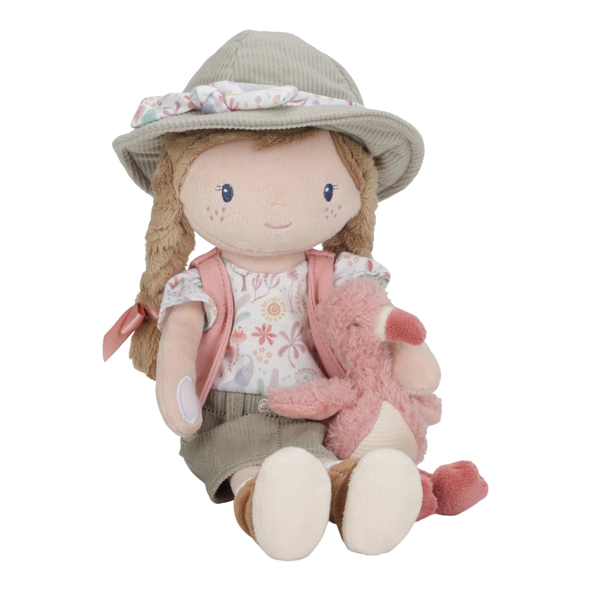 Lelle Rosa, Cuddle Doll Ranger Rosa 35cm Safari Friends, Little Dutch, ld4685