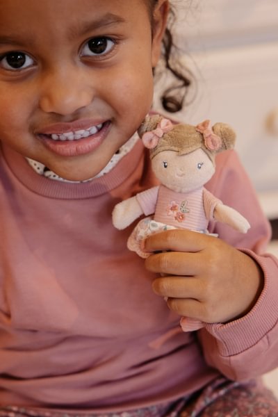 Mini lellīte kastītē, Cuddle Doll Rosa, 10cm, Little Dutch, LD4681