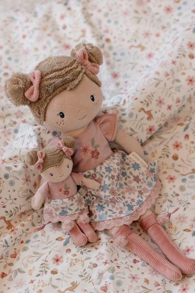 Mini lellīte kastītē, Cuddle Doll Rosa, 10cm, Little Dutch, LD4681