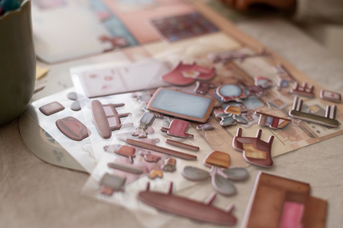 Daugkartinio naudojimo lipdukų knygelė „Rosos namai“, „Mažoji olandė“