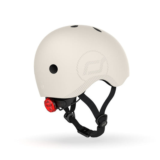 Bērnu ķivere pelēka, Helmet Ash, Scoot and Ride, M-L, SAR00887