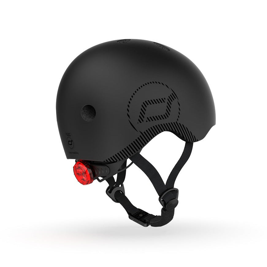 Bērnu ķivere melna, Black Helmet, Scoot and Ride, M-L, SAR00893
