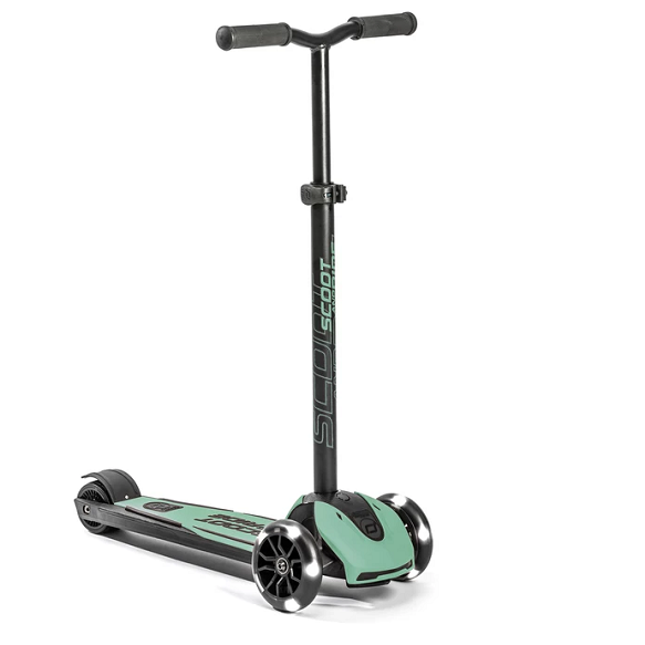Bērnu skrejritenis bēšs, Highwaykick 5 LED, Forest, Scoot and Ride, 96438