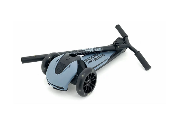 Bērnu skrejritenis zils, Highwaykick 5 LED, Steel, Scoot and Ride, 96434