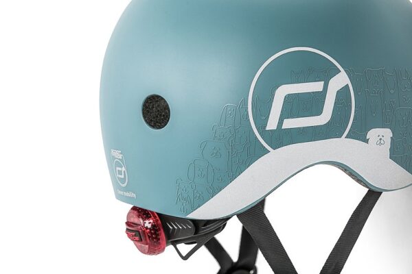 Atstarojoša bērnu ķivere Steel Reflective Helmet, Scoot and Ride, XXS-S, 96495