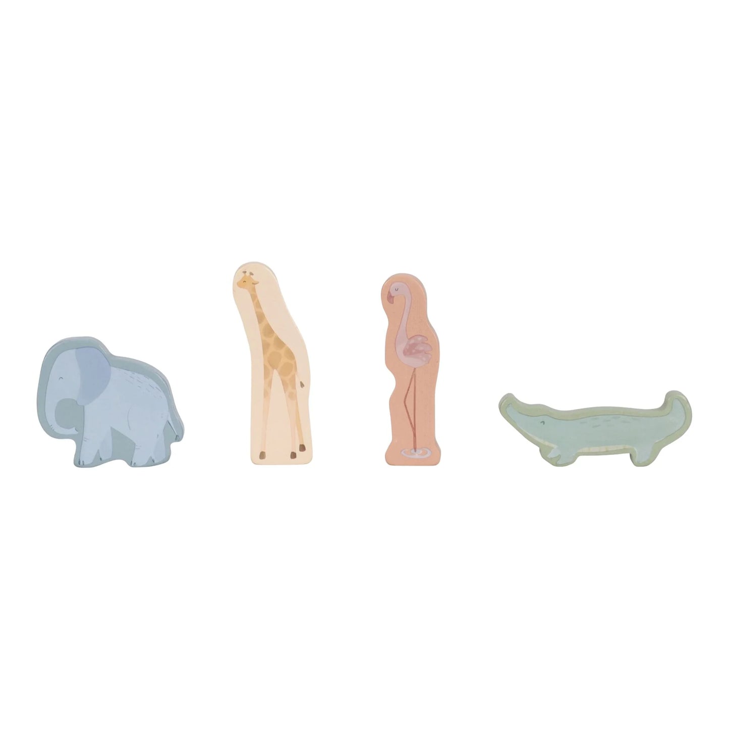 Koka formiņu šķirotājs Safari Auto, Safari Friends Shape Sorter, Little Dutch, LD7447