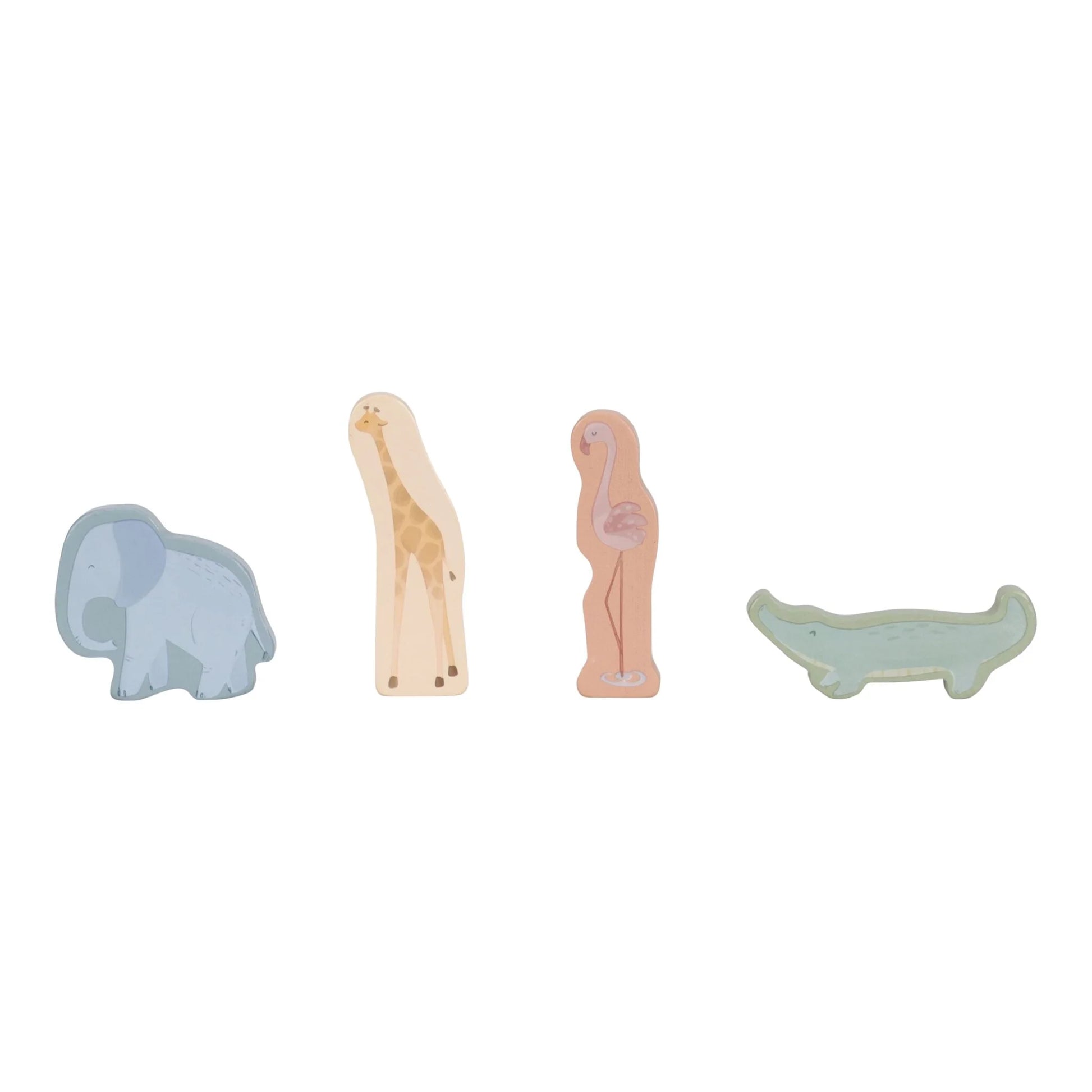 Koka formiņu šķirotājs Safari Auto, Safari Friends Shape Sorter, Little Dutch, LD7447