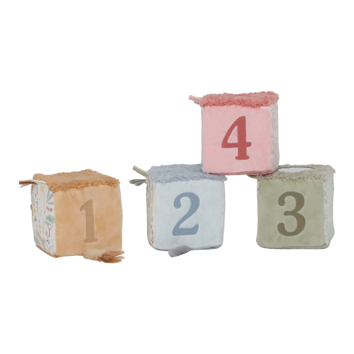 Mīkstie kubi Safari Friends, Soft Block Set, Little Dutch, ld8316