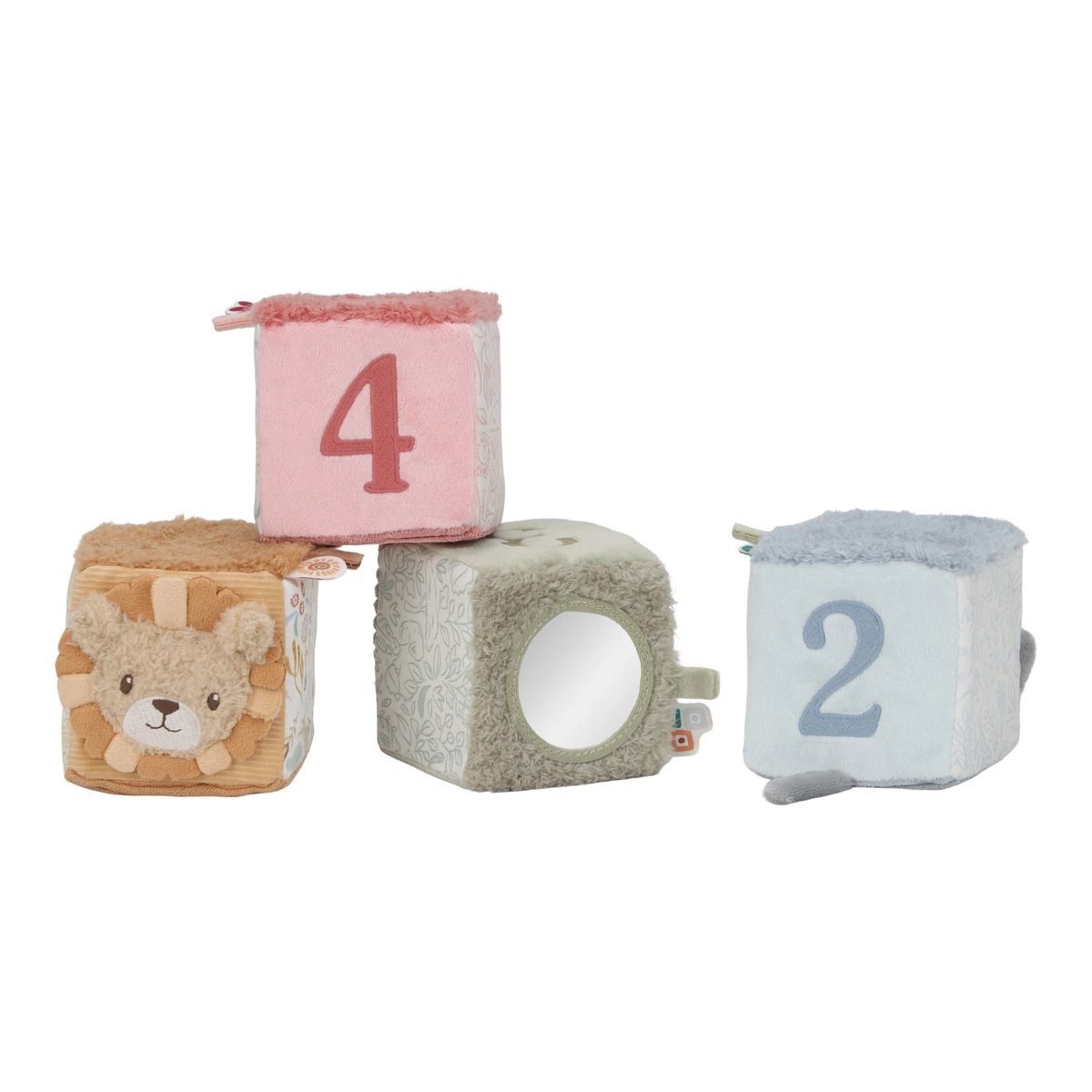 Mīkstie kubi Safari Friends, Soft Block Set, Little Dutch, ld8316