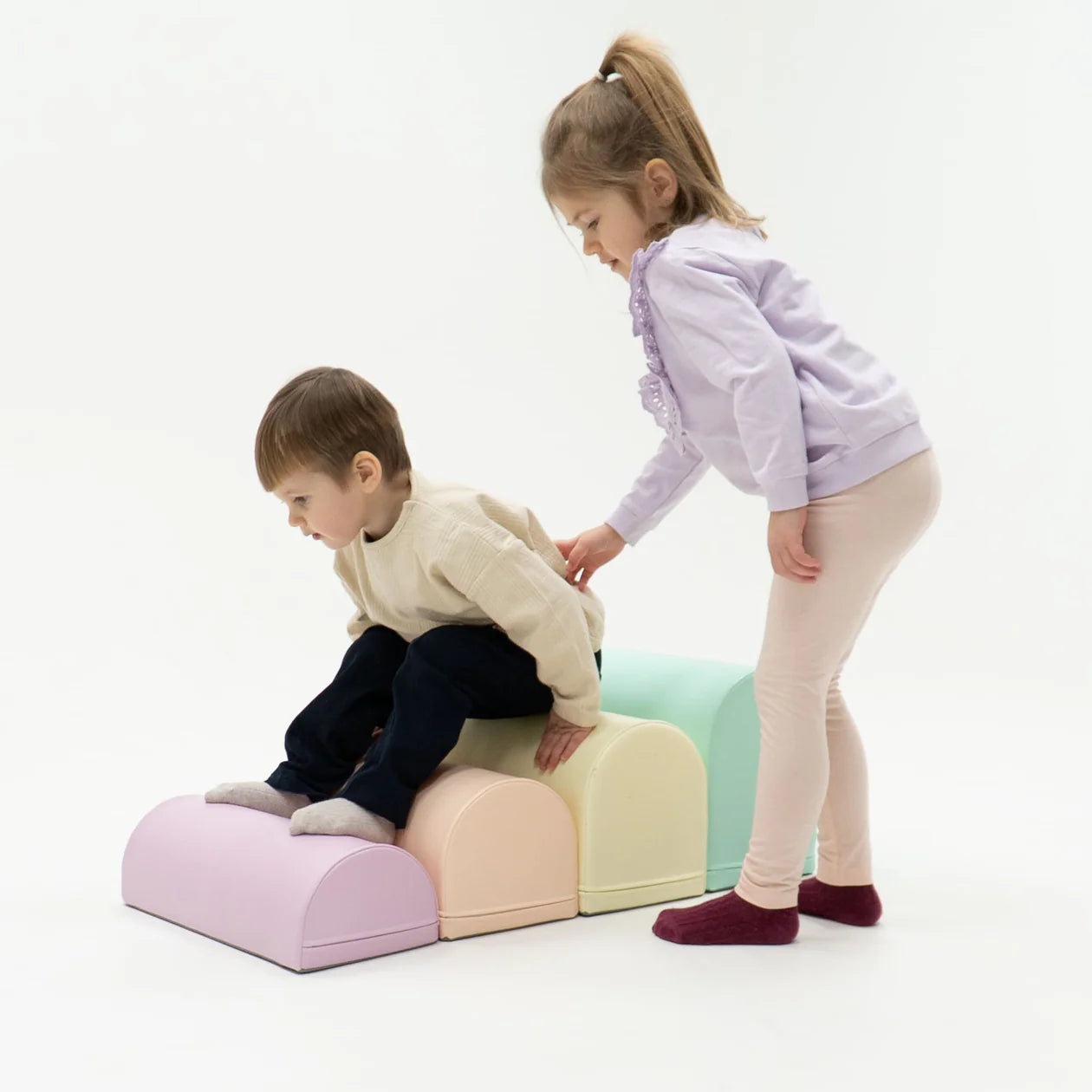 Mīkstie kluči Activity Blocks Soft Play, IGLU - Light Pastel