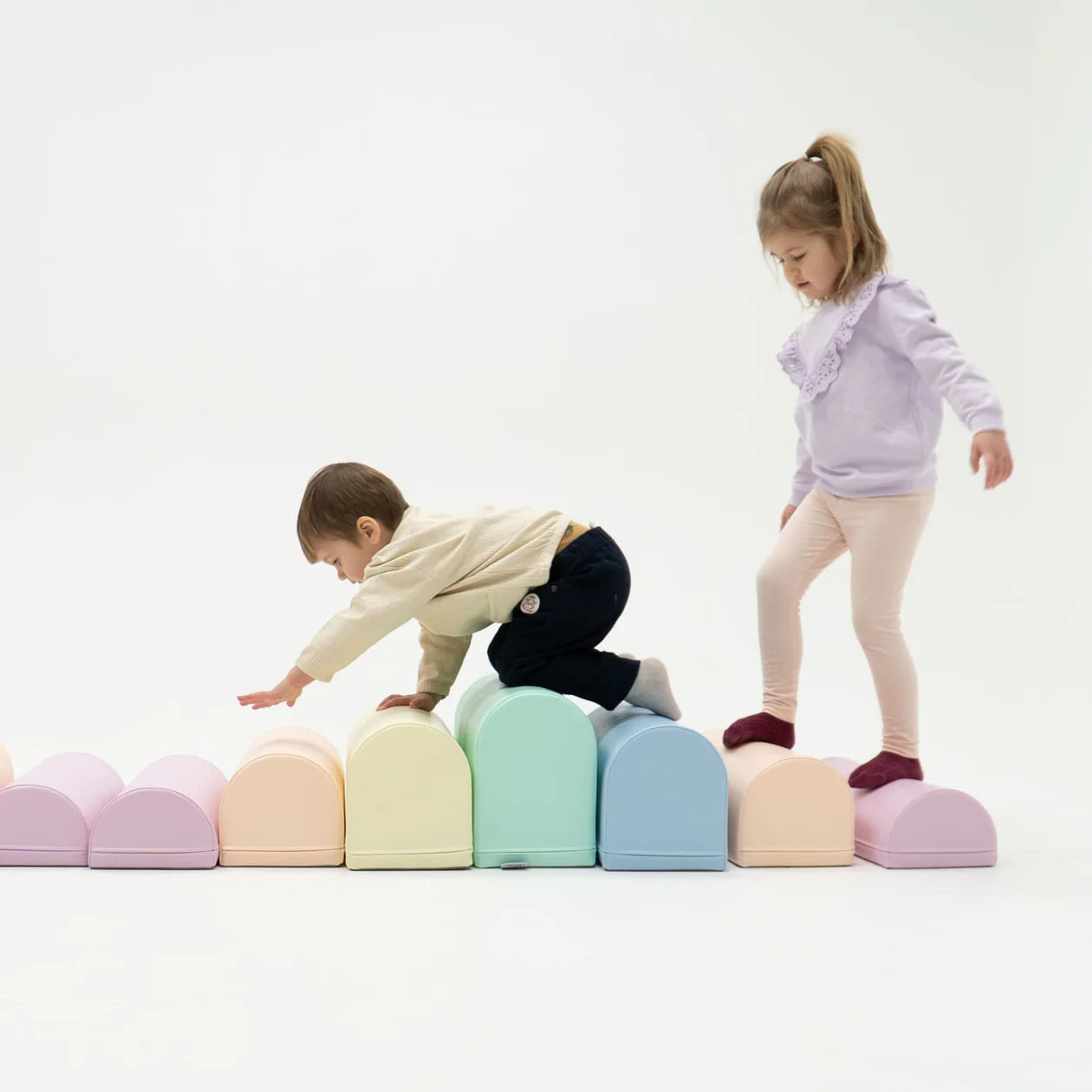 Mīkstie kluči Activity Blocks Soft Play, IGLU - Light Pastel